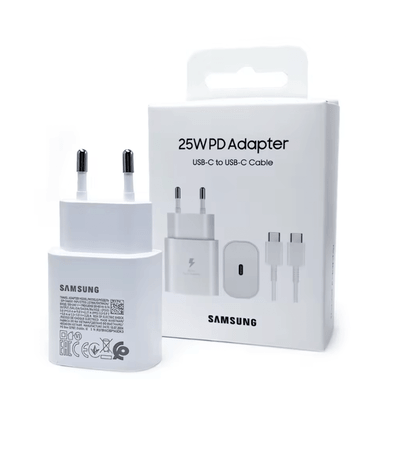 Chargeur Original Samsung Prise 25W + Câble USB-C 3A 1M